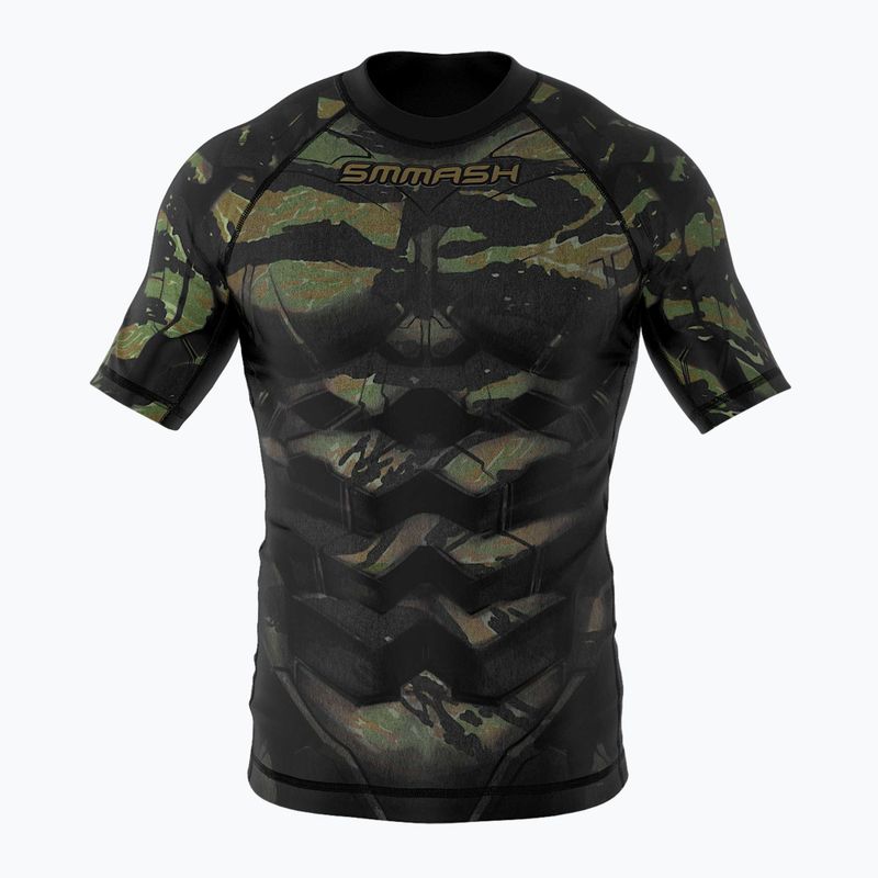 SMMASH Tiger Armour Kinder-Rashguard grün