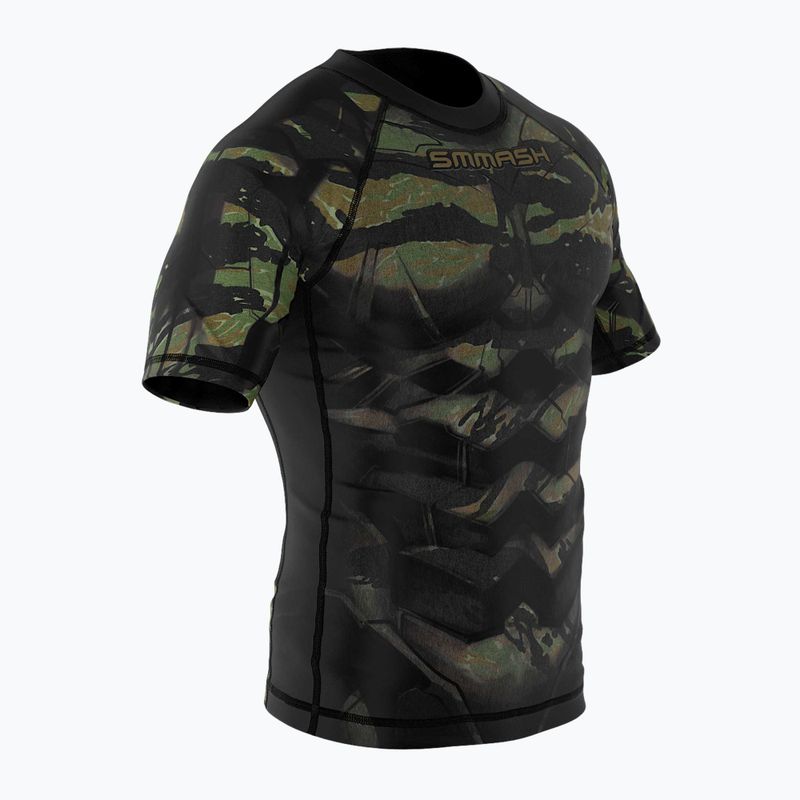 Rashguard SMMASH Tiger Armour grün RSO2 3