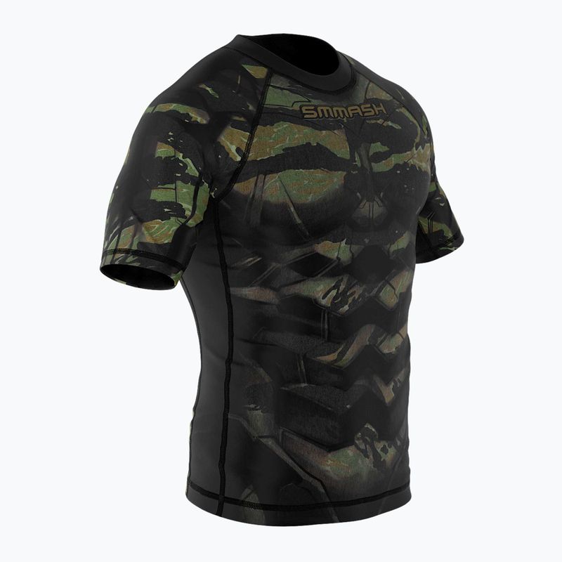 SMMASH Tiger Armour Kinder-Rashguard grün