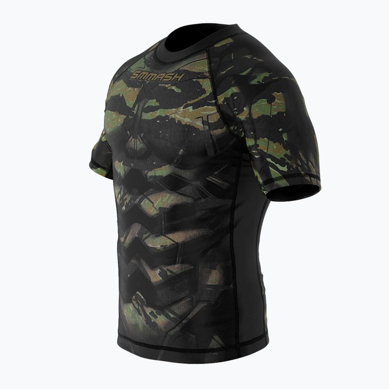 SMMASH Tiger Armour Kinder-Rashguard grün