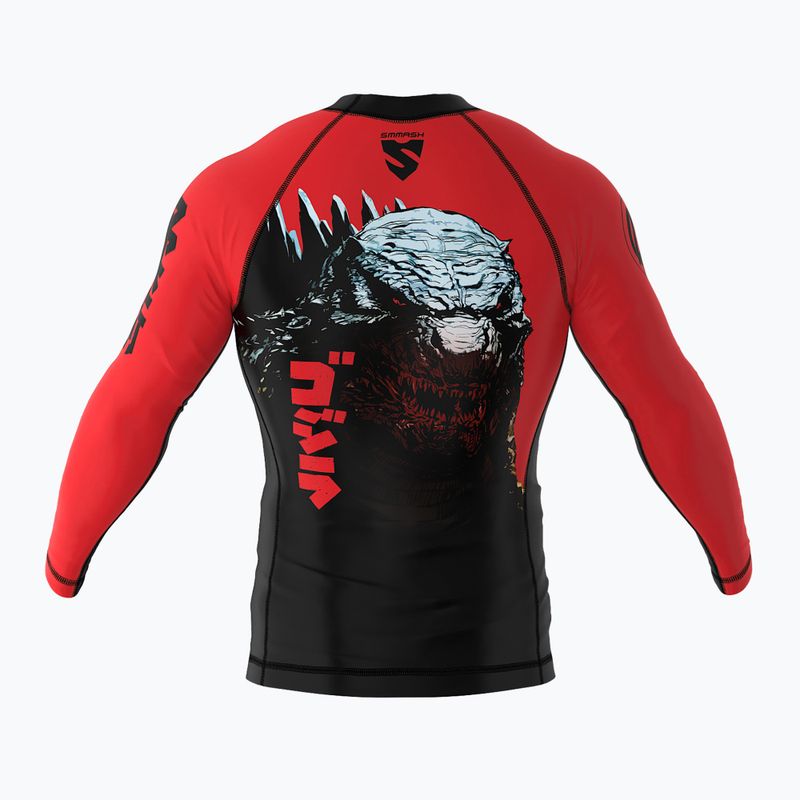 SMMASH Zilla Kinder Longsleeve Rashguard rot 2