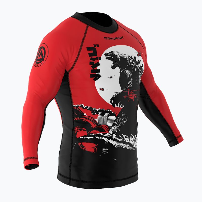 SMMASH Zilla Kinder Longsleeve Rashguard rot 3