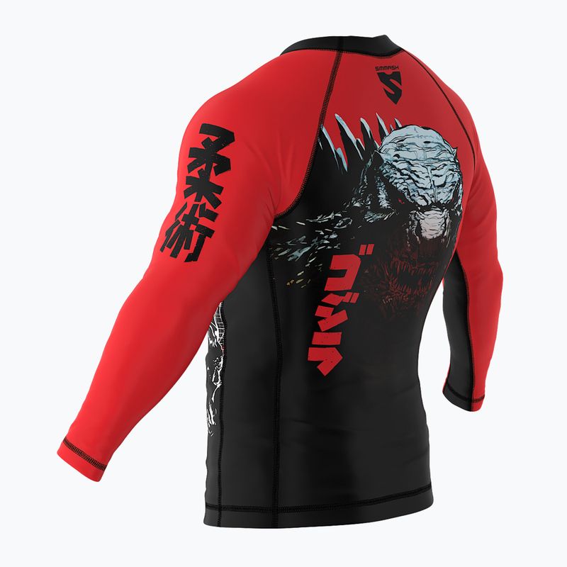 SMMASH Zilla Kinder Longsleeve Rashguard rot 5