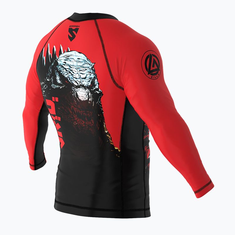 SMMASH Zilla Kinder Longsleeve Rashguard rot 6