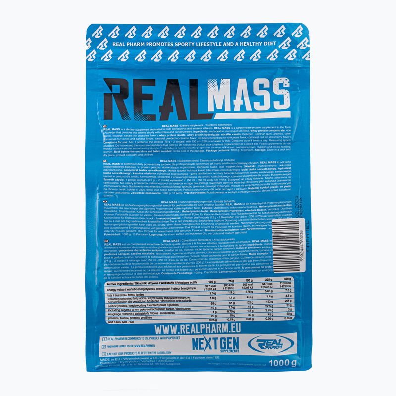 Real Pharm Gainer Real Mass 1kg Karamell 700230 2