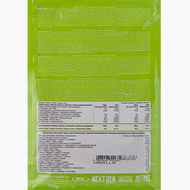 Real Pharm Real Casein 700g Vanille 700681 2