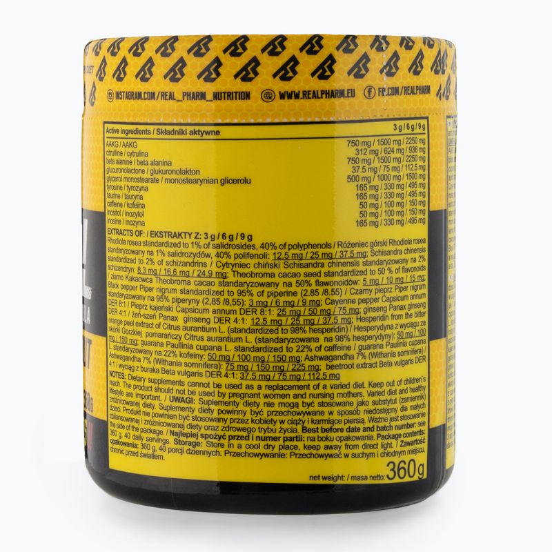 Pre-Workout Real Pharm Unreal 360g schwarze Johannisbeere 701510 3