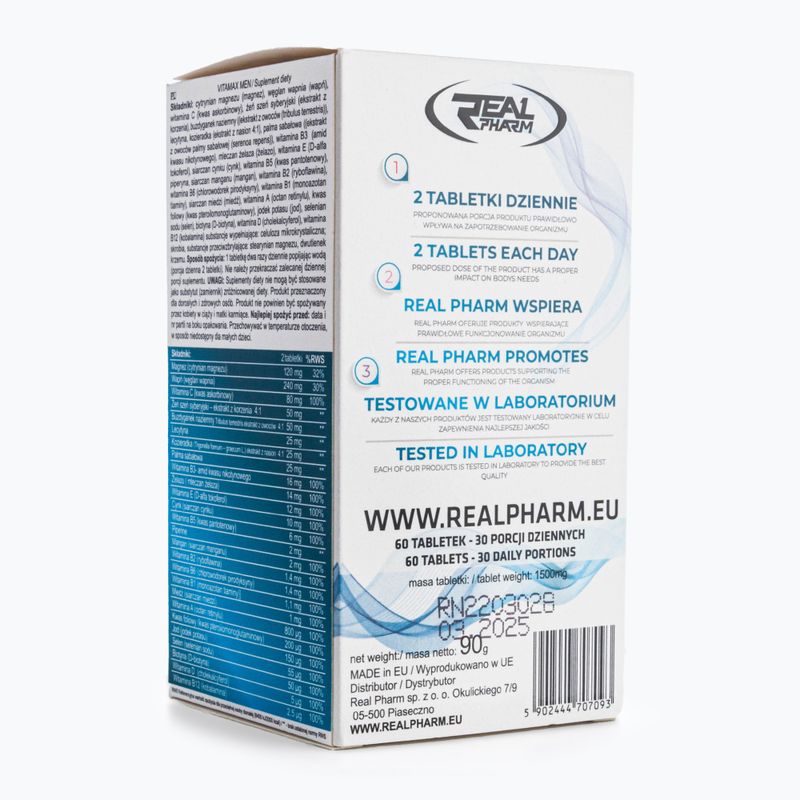 Supplement Real Pharm Vitamax Men 60 Tabletten 2