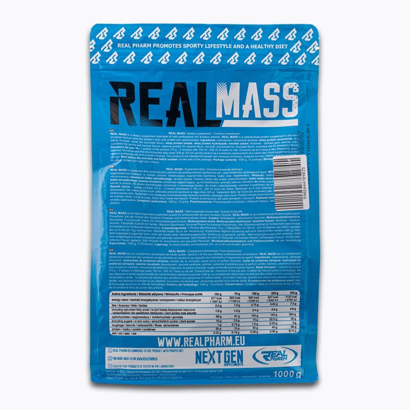 Gainer Real Pharm Real Mass 1kg Kirsche Joghurt 709035 2