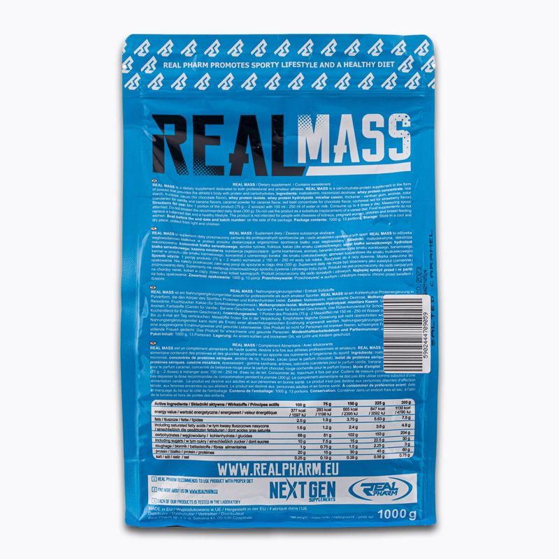Real Pharm Gainer Real Mass 1kg gesalzenes Karamell 709059 2