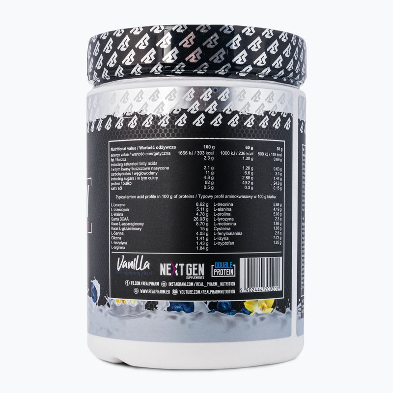 Molke Real Pharm Fusion 600g Vanille-Beere 709202 2