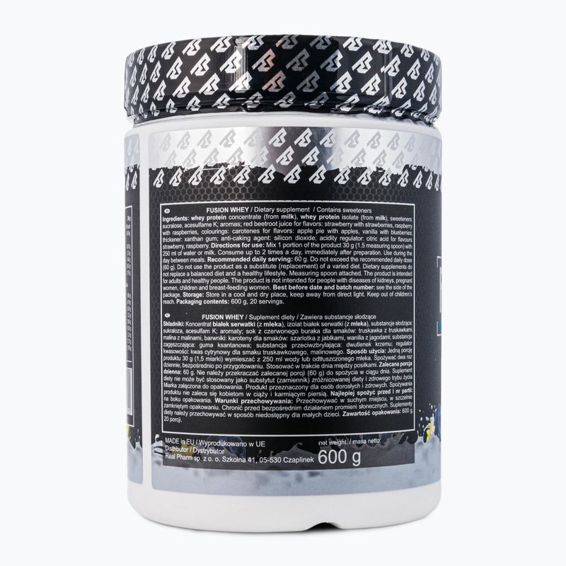 Molke Real Pharm Fusion 600g Vanille-Beere 709202 3