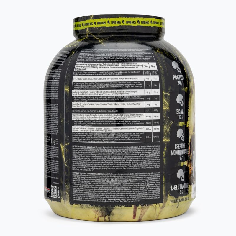Fitness Authority Gainer Skull Labs Ripped 3 kg Erdbeere 2