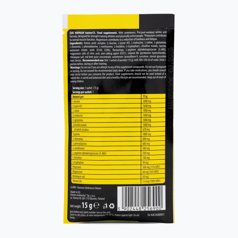Aminosäuren Fitness Authority Napalm Amino13 450 g Drachenfrucht 2