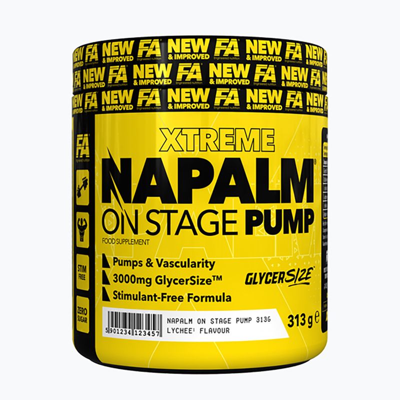 Pre-Workout-Booster Fitness Authority Napalm On Stage Pump 313 g mango/lemon