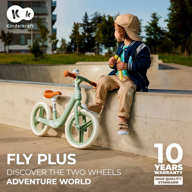 Kinderkraft Fly Plus babyblau Langlaufrad 12