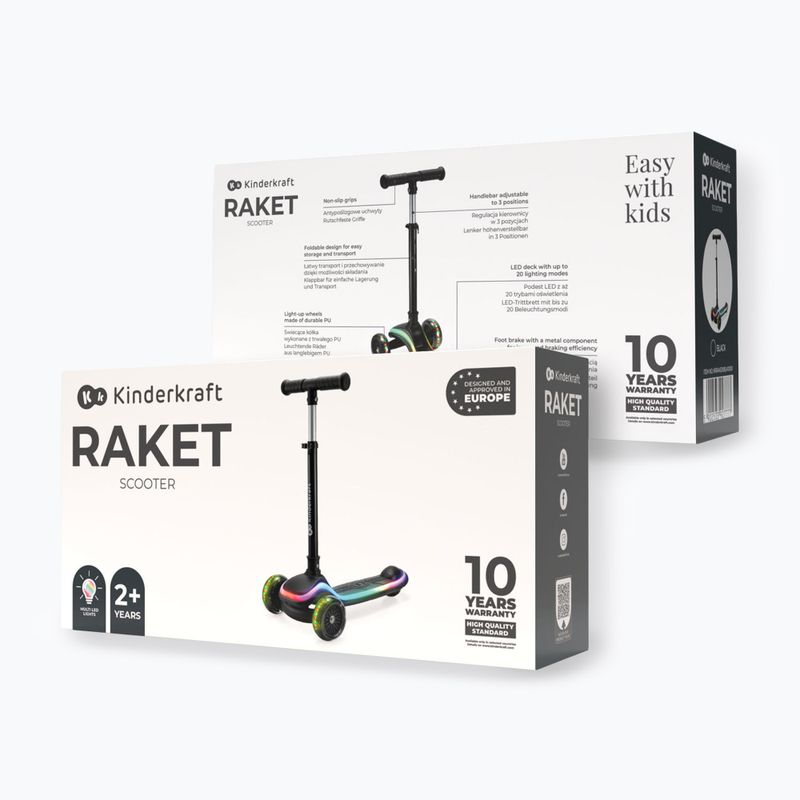 Dreirad-Roller Kinder Kinderkraft Raket black 8