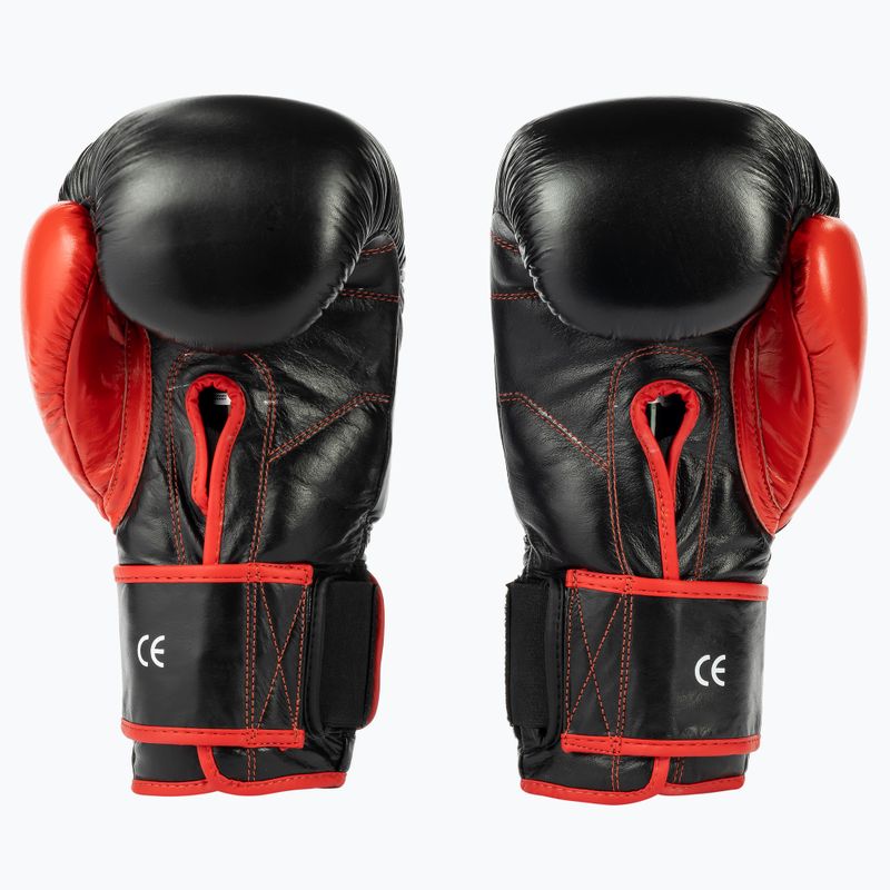 Bushido Sparring Trainingshandschuhe Leder schwarz ARB-415 14oz 2