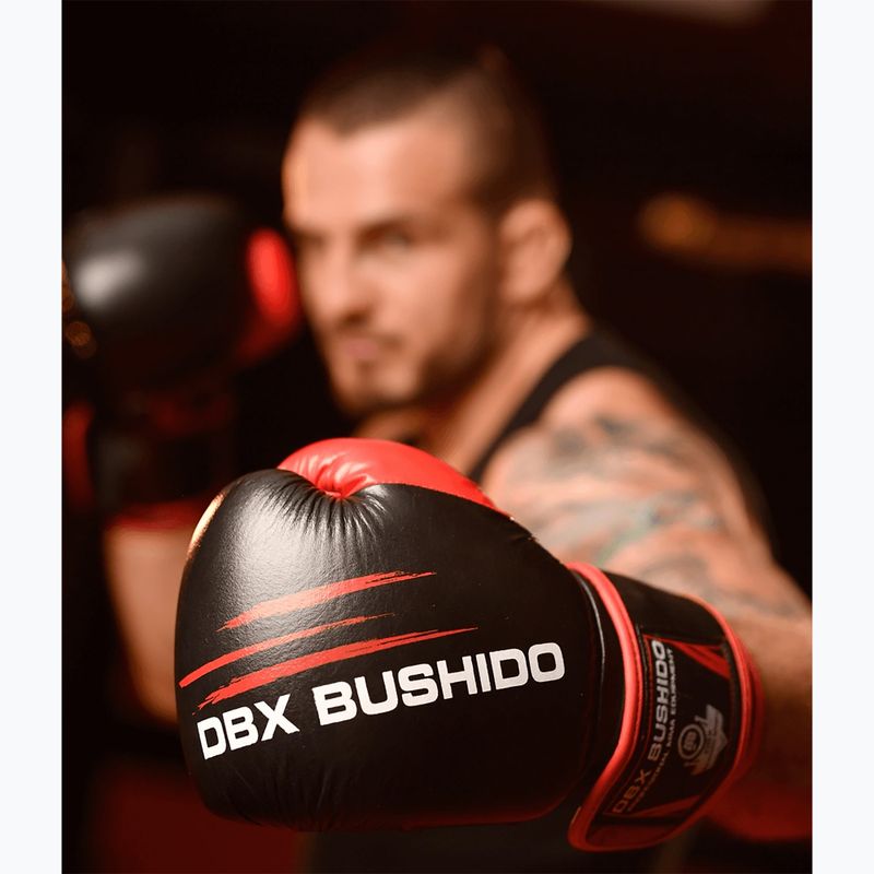 Bushido Sparring Trainingshandschuhe Leder schwarz ARB-415 14oz 17