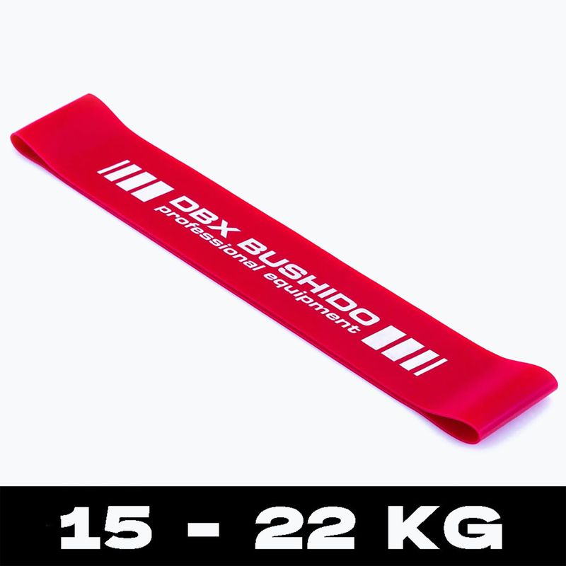 Übung Gummi DBX BUSHIDO Mobilität Power Band Mini rot Pbm-10 5