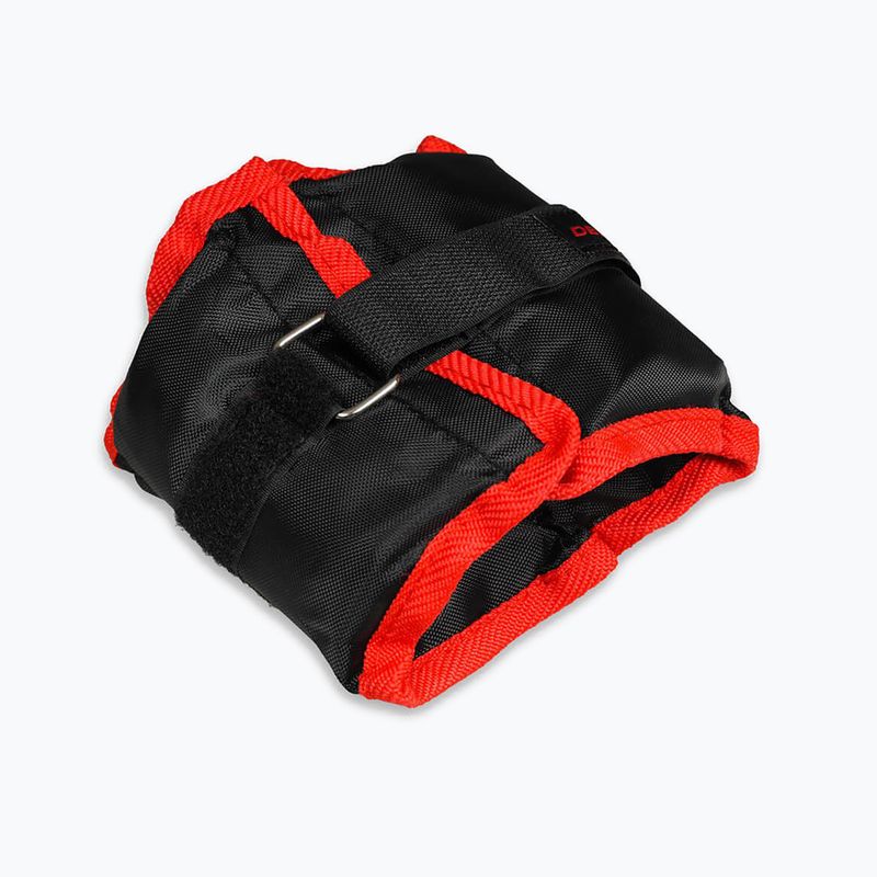 Bushido Knöchel- und Handgelenkgewichte 2x1 kg schwarz/rot OB1 2