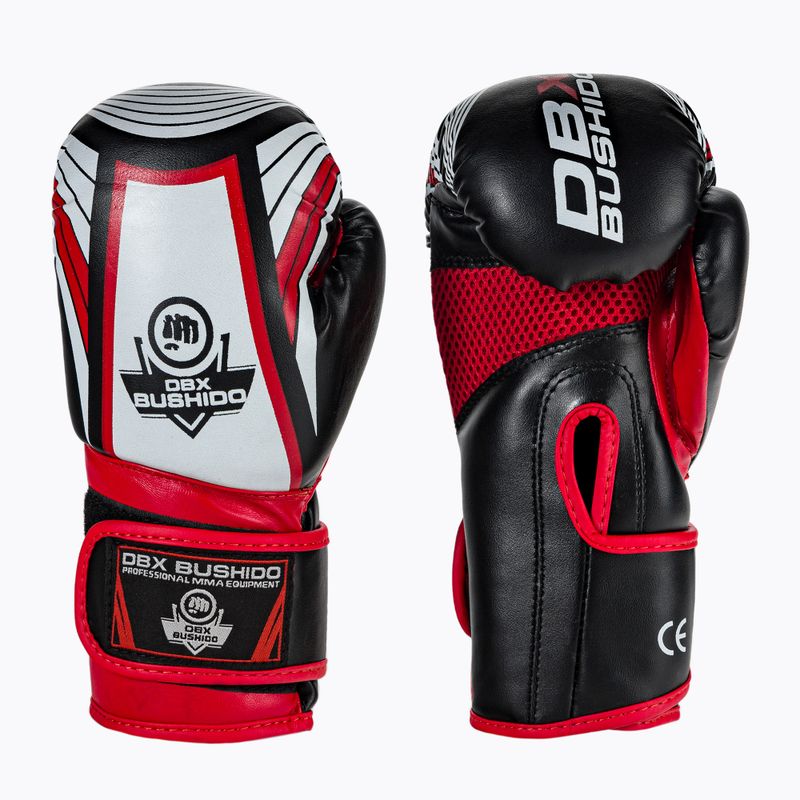 Boxhandschuhe Kinder DBX BUSHIDO ARB-47v2 schwarz-rot 3