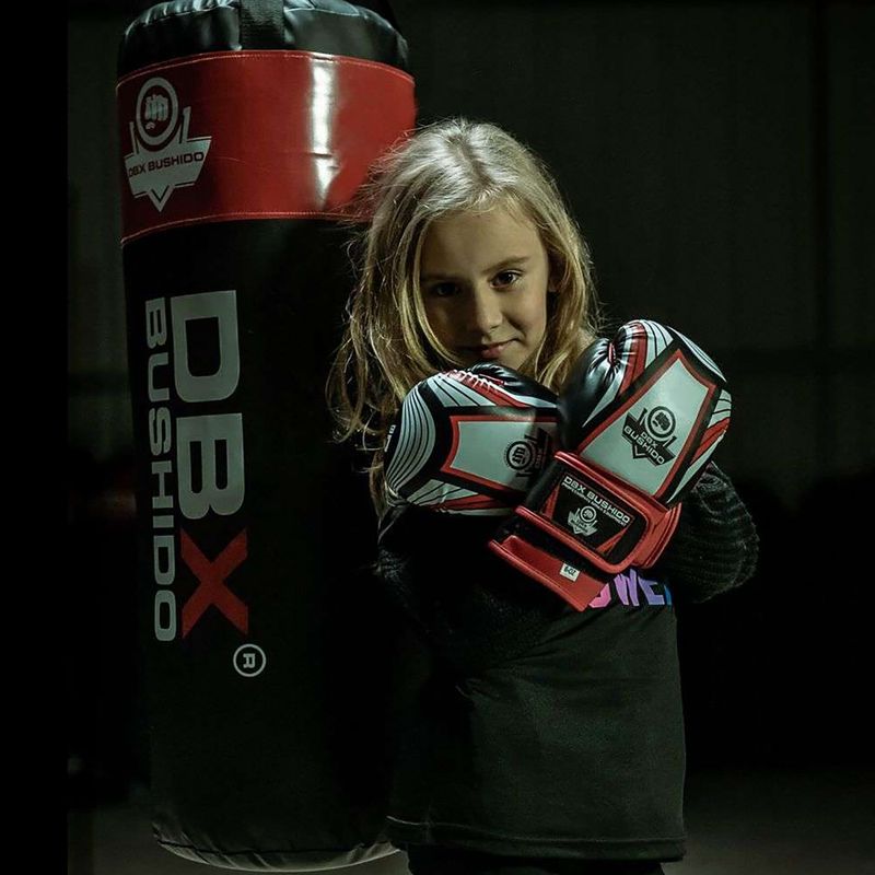 Boxhandschuhe Kinder DBX BUSHIDO ARB-47v2 schwarz-rot 13