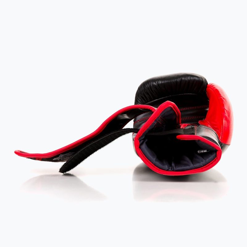 Bushido Sparring Trainingshandschuhe Leder schwarz ARB-415 14oz 10