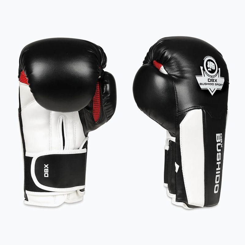 BDX BUSHIDO B-3W schwarz/weiße Boxhandschuhe 2