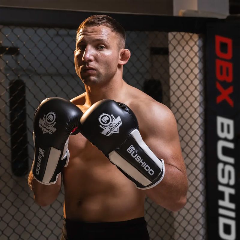 BDX BUSHIDO B-3W schwarz/weiße Boxhandschuhe