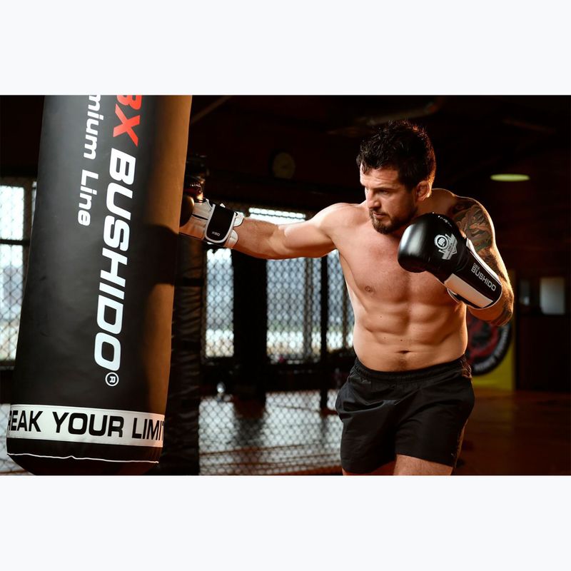 BDX BUSHIDO B-3W schwarz/weiße Boxhandschuhe