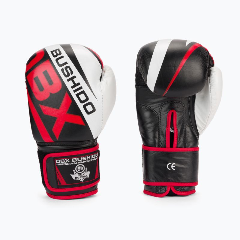Bushido Sparring Boxhandschuhe schwarz B-2v7-10oz 3