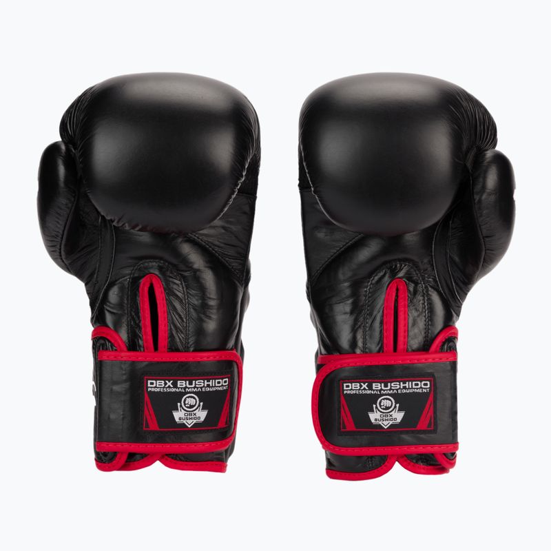 Bushido Boxhandschuhe mit Wrist Protect System schwarz Bb2-12oz 2