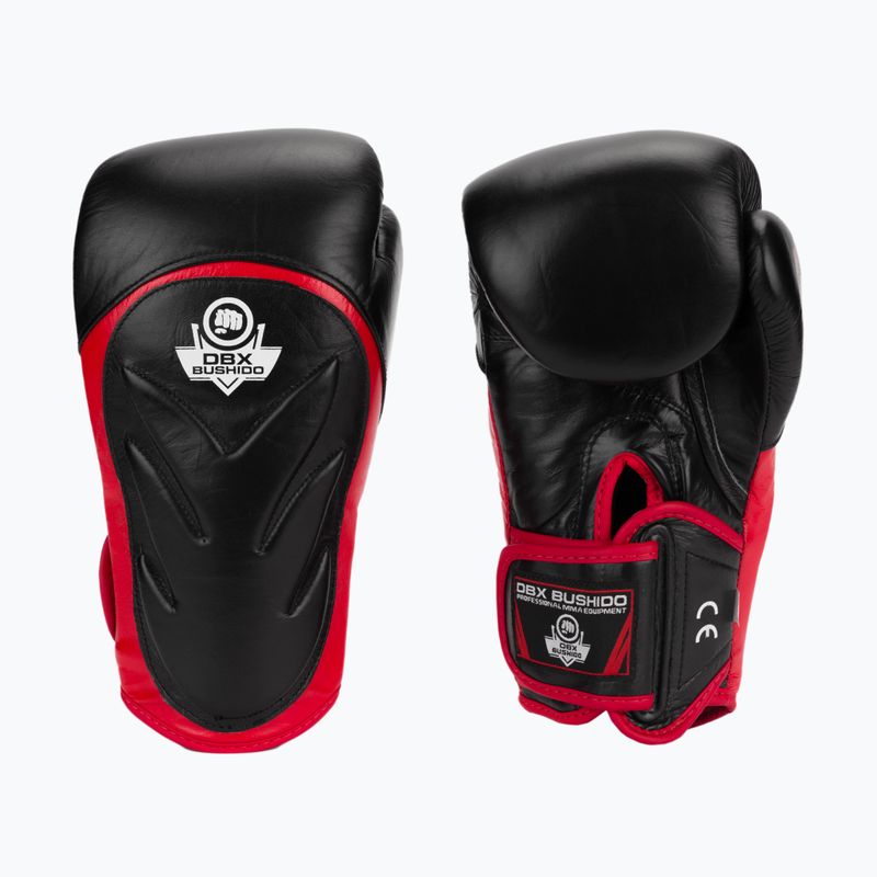 Bushido Boxhandschuhe mit Handgelenk schützen System schwarz Bb4-12oz 3