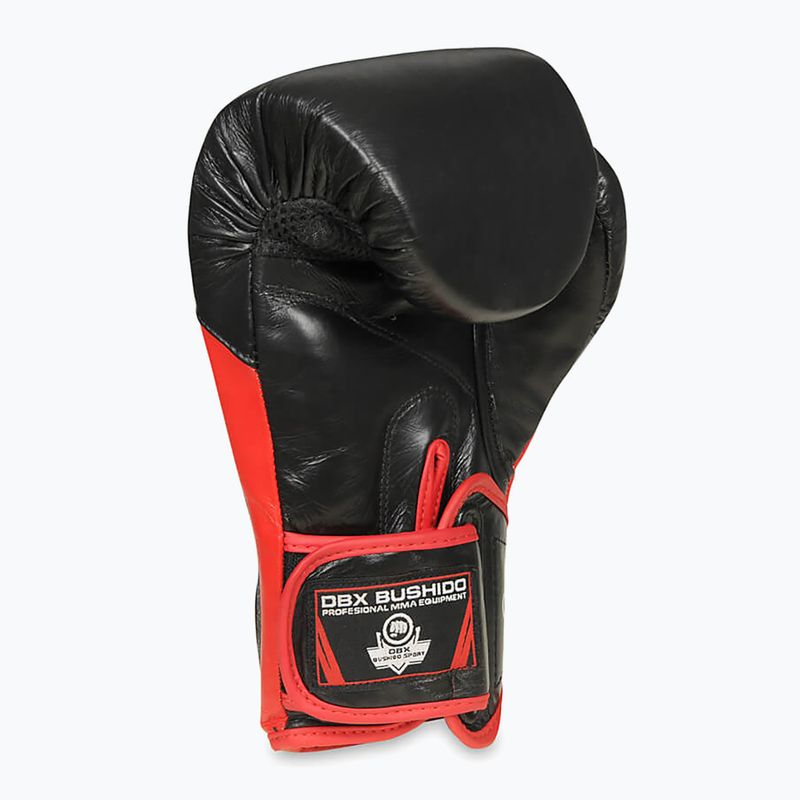 Bushido Boxhandschuhe mit Handgelenk schützen System schwarz Bb4-12oz 8