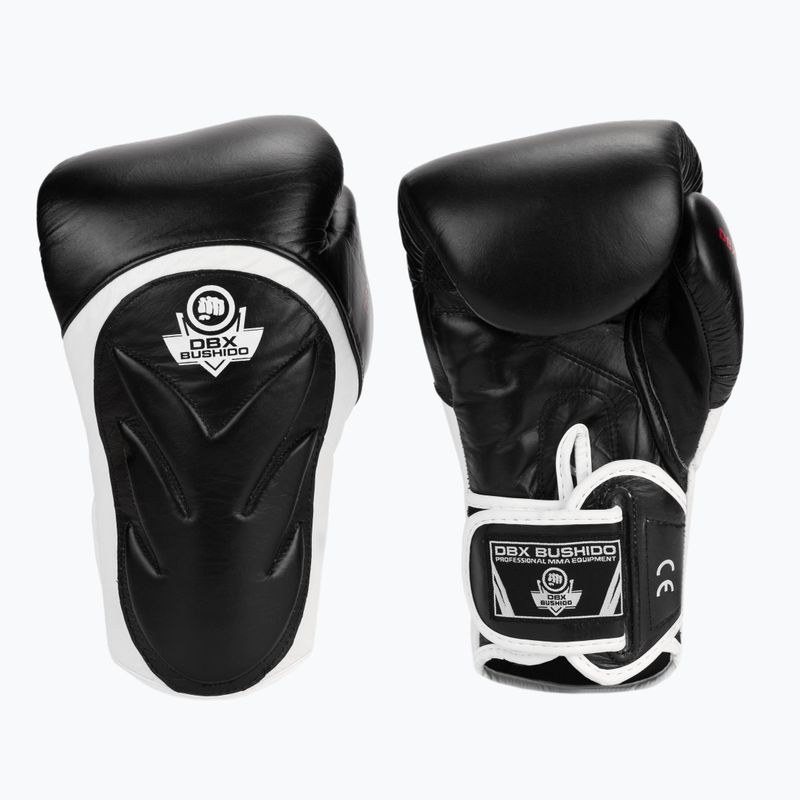 Bushido Boxhandschuhe mit Wrist Protect System schwarz Bb4-12oz