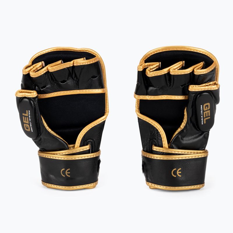 Bushido Leder MMA Training Sparring Handschuhe schwarz Arm-2011D-L 2