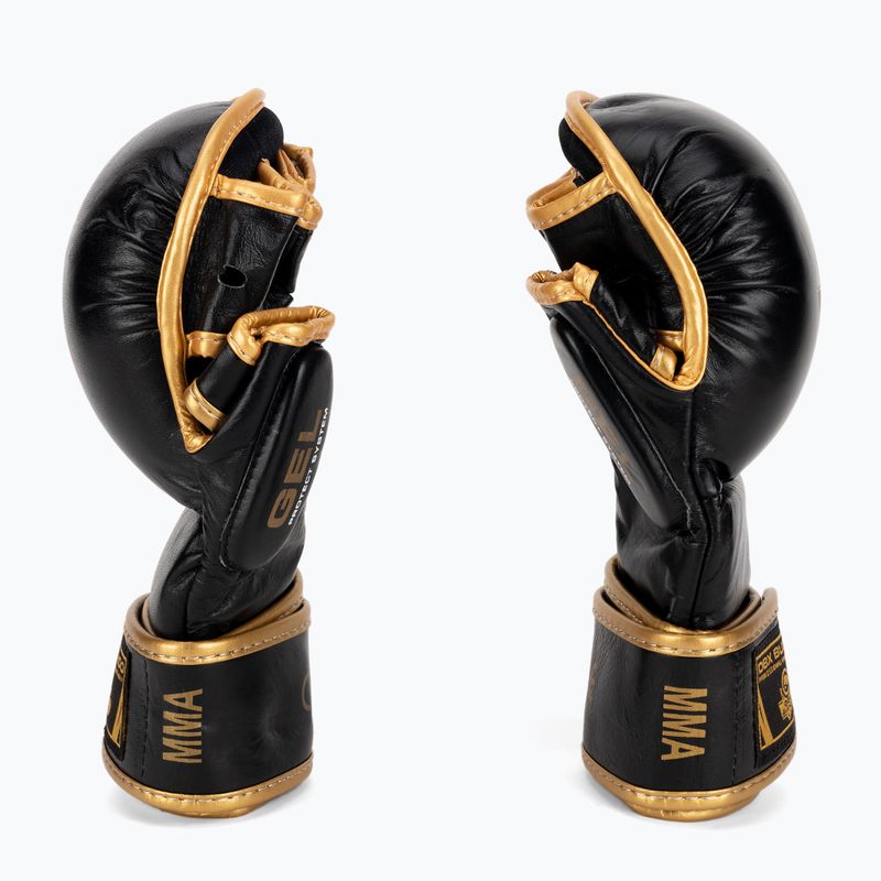 Bushido Leder MMA Training Sparring Handschuhe schwarz Arm-2011D-L
