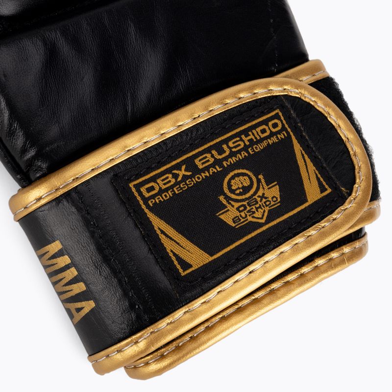 Bushido Leder MMA Training Sparring Handschuhe schwarz Arm-2011D-L