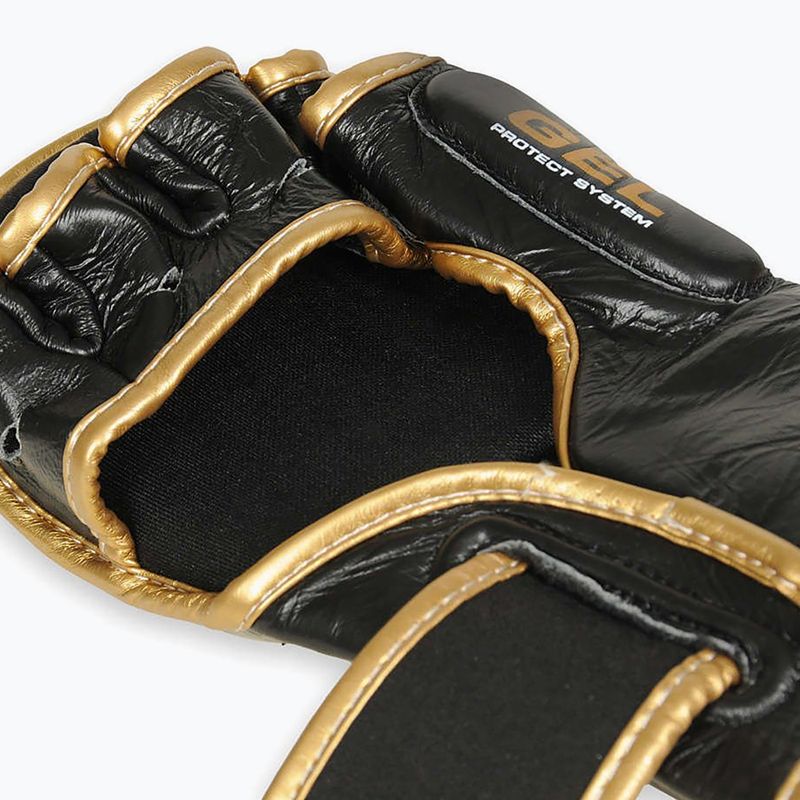 Bushido Leder MMA Training Sparring Handschuhe schwarz Arm-2011D-L