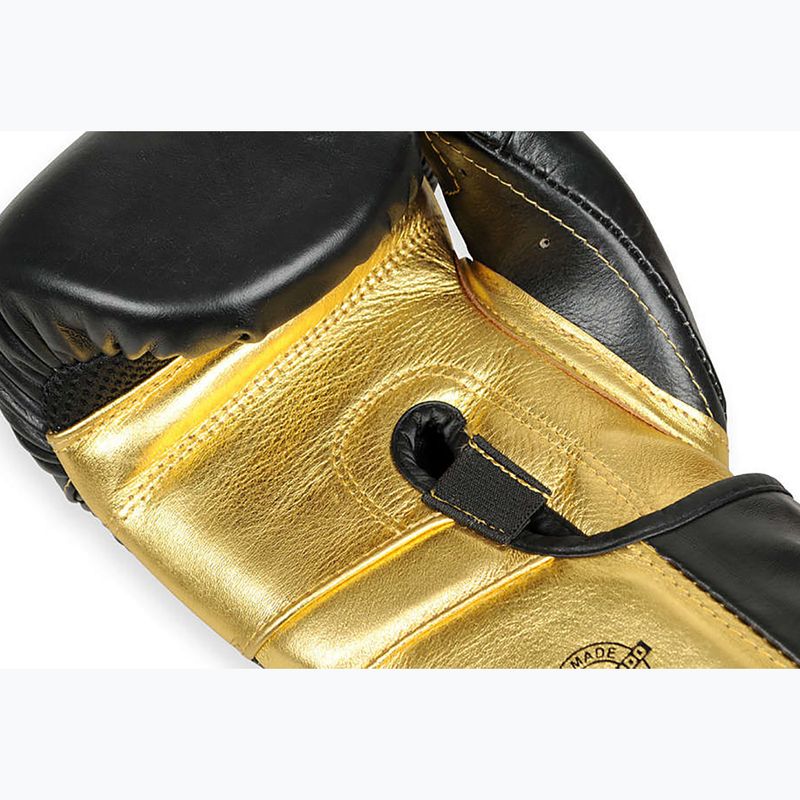Bushido Naturleder Boxhandschuhe schwarz B-2v14-10oz 7