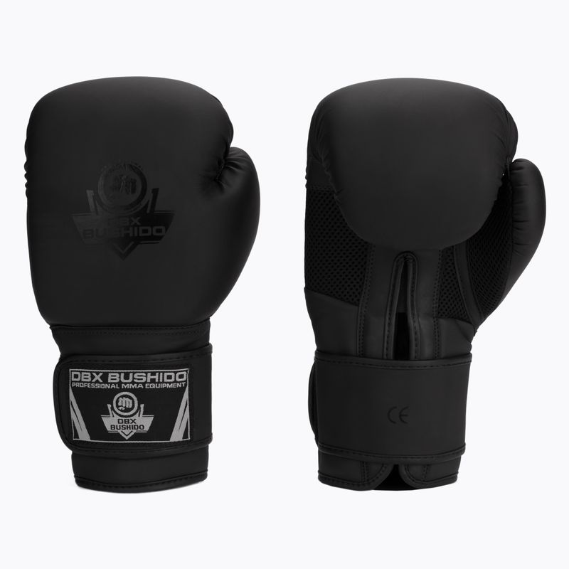 Bushido Boxhandschuhe mit Active Clima System schwarz B-2v12-14oz 2