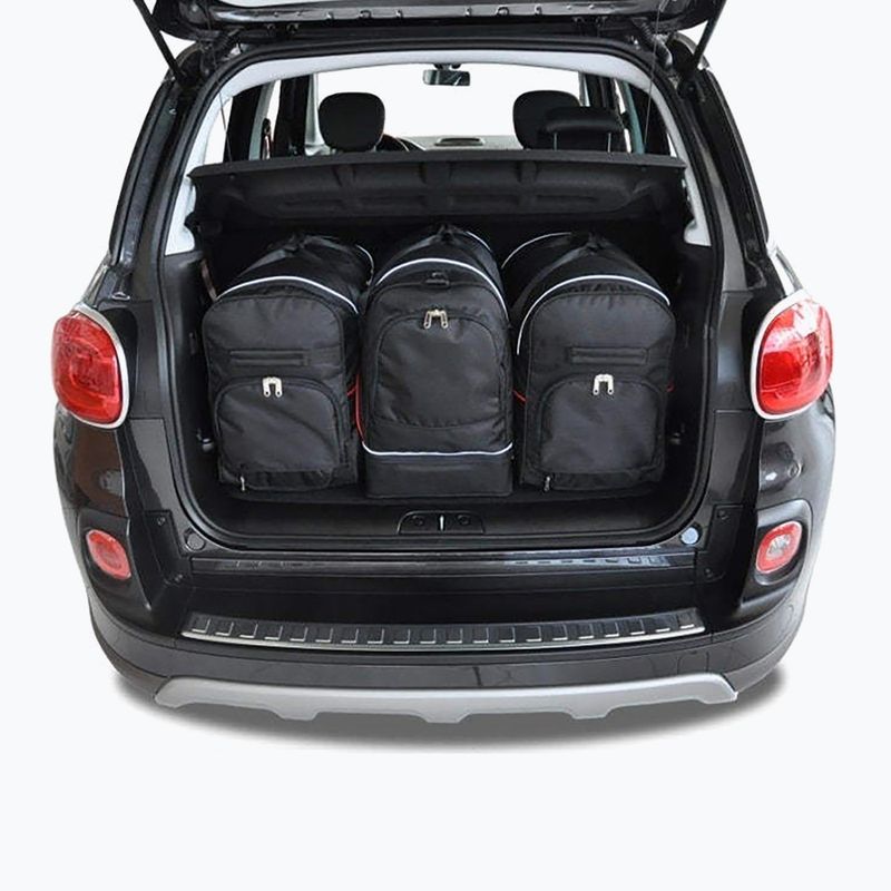 Gepäckträgertaschen-Set KJUST Fiat 500L 2012+ 3 Stk black 14