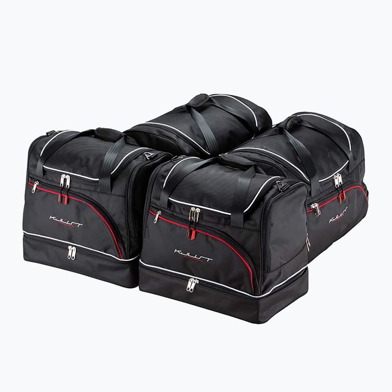 KJUST BMW 3 Coupe Kofferraumtaschen Set 2006-2013 4 Stück schwarz