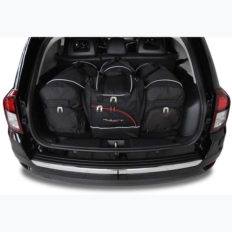 Gepäckträgertaschen-Set KJUST Jeep Compass 2007-2015 4 Stk black 14