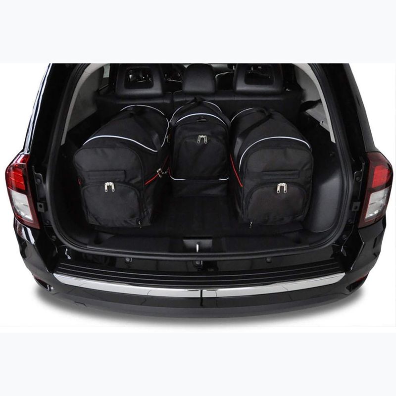 Gepäckträgertaschen-Set KJUST Jeep Compass 2007-2015 4 Stk black 15