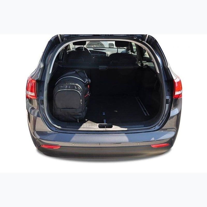 Kjust Set von Taschen für den Kofferraum Kia Cee'D Kombi 2012-2018 4 Stk black 19