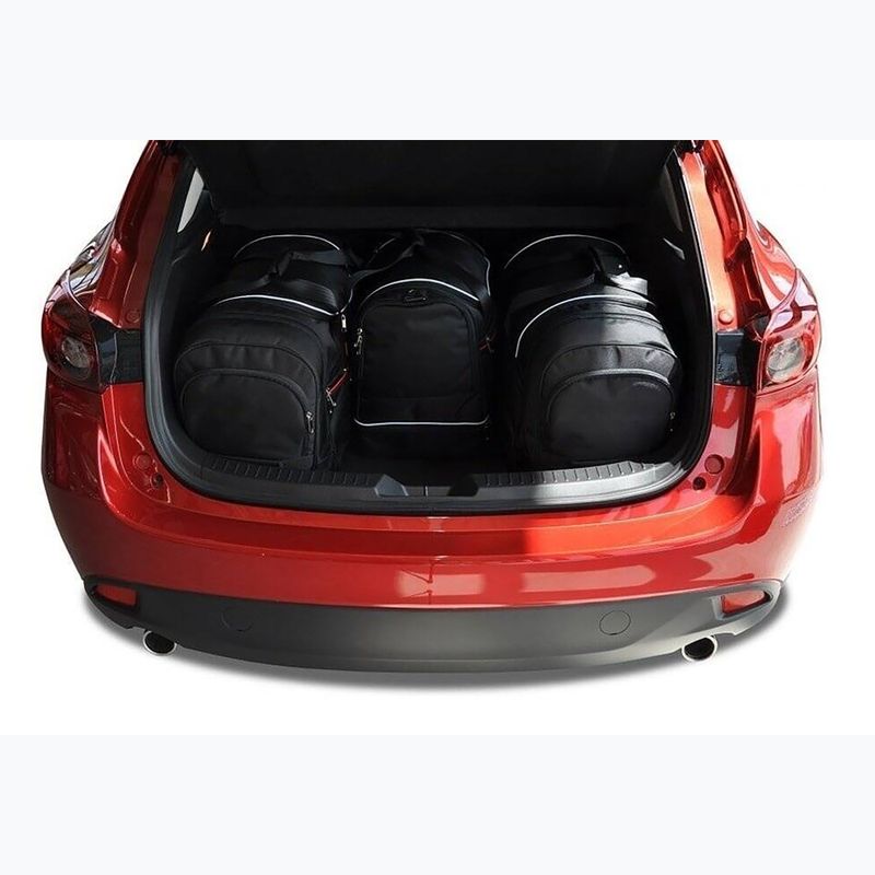 Gepäckträgertaschen-Set KJUST Mazda 3 Hatchback 2013-2018 4 Stk. Schwarz 14