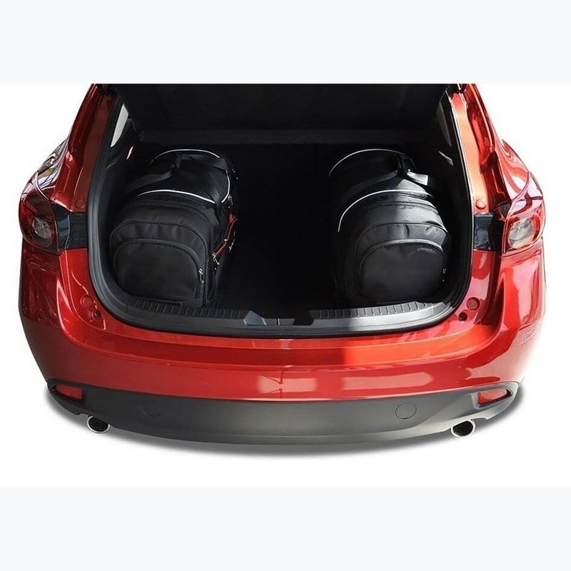 Gepäckträgertaschen-Set KJUST Mazda 3 Hatchback 2013-2018 4 Stk. Schwarz 15