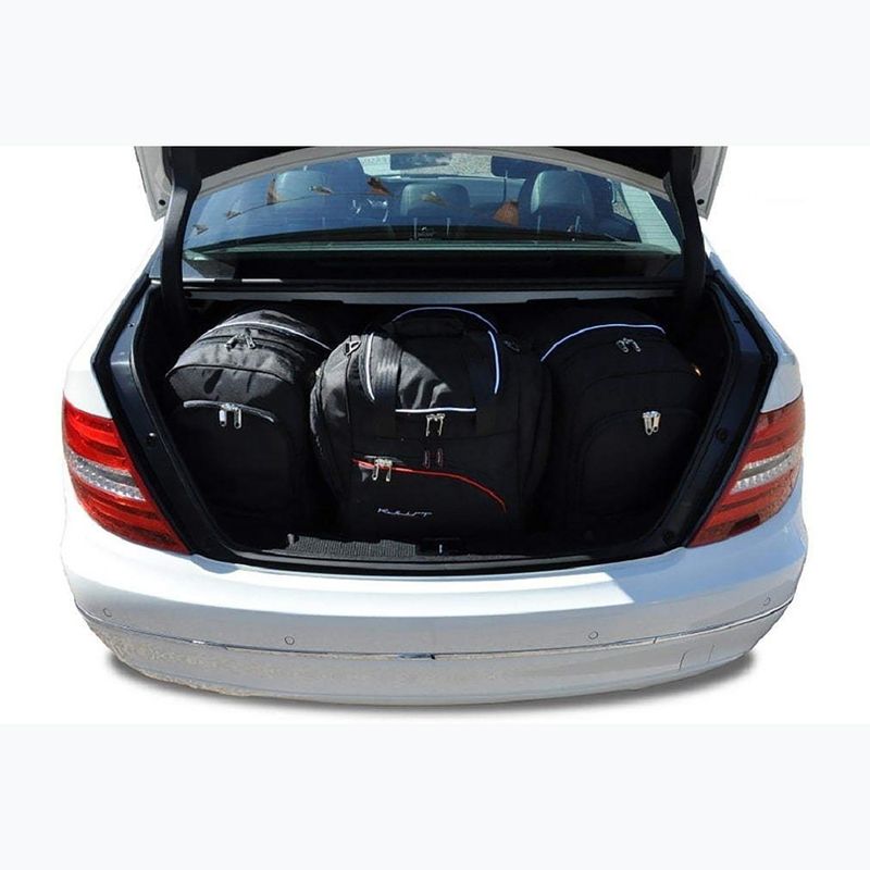 Gepäckträgertaschen-Set KJUST Mercedes-Benz C Limousine 2006-2014 4 Stk. Schwarz 12